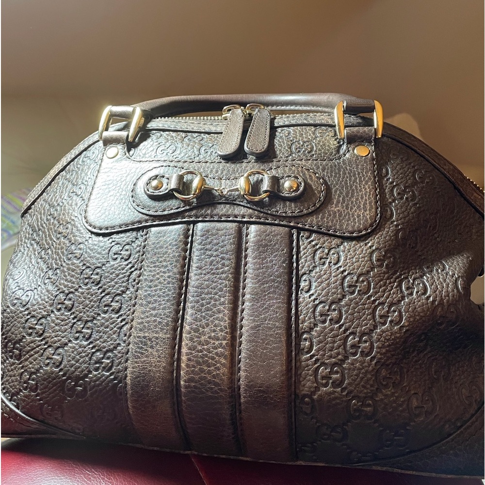 Gucci Brown Leather Satchel